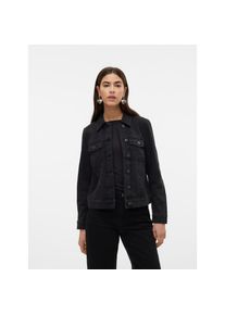 Véro Moda Vero Moda , Jeansjacke »VMZORICA LS DENIM JACKET MIX NOOS«, mit leichten Destroyed Effekten , schwarz , Jeansjacke von VERO MODA