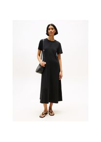 Tommy Hilfiger, Unisex, Shirtkleid &raquo;MODERN CODY ANKLE TEE DRS&laquo;, schwarz, M (38), N-Gr, Kn&ouml;chellanges Shirtkleid von Tommy Hilfiger Womanswear