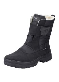 Rieker , Damen , Winterstiefel , Klettboots mit Lammwollfutter, Flip Grip-Laufsohle und TEX-Membran , schwarz , Winterstiefel mit winddichter,...