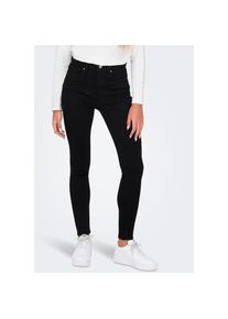Only , Skinny-fit-Jeans »ONLMILA HW SK ANK DNM BJ380 NOOS« , schwarz , Knöchelfreie Skinny-Fit Jeans mit hoher Leibhöhe formt eine schöne...