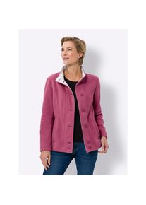 Classic Basics , Langjacke ohne Kapuze , lila , kuscheliger Fleece
