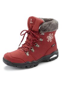 Lascana , Winterstiefelette, Stiefelette,Stiefel,Winterstiefel wind-& wasserabweisender Tex-Membran , rot , Thermostiefel - besonders wärmend und...