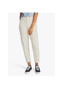 Tommy Jeans, Unisex, Mom-Jeans &raquo;MOM JEAN UH TPR&laquo; mit Logo-Stickereien, in kn&ouml;chelfreier L&auml;nge, denim wei&szlig;, 34, L&auml;nge 28, Mom-Jeans im Regular Fit f&uuml;r 