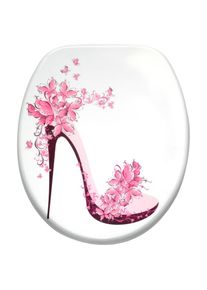 WC-Sitz »Schuh« mit Absenkautomatik , rosa , Sanilo