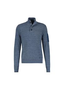 Lerros, Herren, Lerros Strickpullover &raquo;Lerros Troyer in lebendiger Strickoptik&laquo;, tiefblau, S, Lebendige Strickoptik