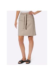 Heine , Jeansrock , beige , komfortabler Dehnbund