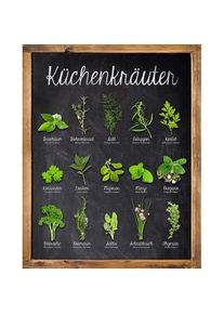 Deco-Panel »Küchenkräuter«, 40/50 cm , grün , Home Affaire
