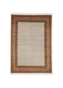 Läufer »Sakki Mir« rechteckig 7 mm Höhe hochwertig handgeknüpft, 100 % Wolle, mit Fransen, Wohnzimmer , beige , OCI DIE TEPPICHMARKE ,...