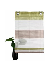 Raffrollo »Sarnia« mit Hakenaufhängung ohne Bohren , grün , Home Wohnideen , Obermaterial: 100% Polyester