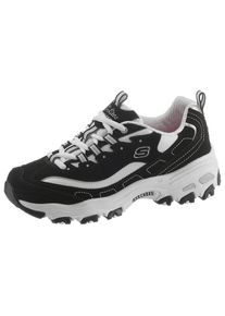 Skechers , Damen , Sneaker »D ́Lites - Biggest Fan« Freizeitschuh, Halbschuh, Schnürschuh im trendigen Chunky-Style , schwarz-weiss , Im trendigen...