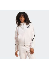 adidas Sportswear , Kapuzensweatshirt »W Z.N.E. FZ« , beige , Dieser sportliche Z.N.E. Zip-Hoodie ist teilweise aus einem Mix aus recycelten und...