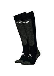 Head , Damen , Socken mit eingestricktem Markenlogo , schwarz , Herrensocken von Head