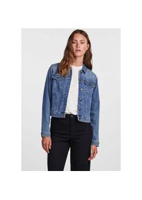 Pieces , Jeansjacke »PCOIA LS DNM JACKET MB NOOS BC« , blau , Kurze Jeansjacke von Pieces