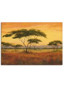 Wandbild »Afrikalandschaft«, Afrika, (1 St.), als Alubild, Outdoorbild, Leinwandbild in verschied. Grössen , braun , Artland