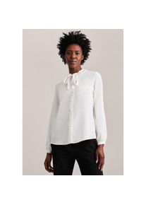 Seidensticker , Klassische Bluse »Schwarze Rose«, Langarm Rundhals Uni , weiss , Passform: Regular