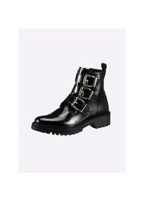 Heine , Damen , Stiefelette , schwarz , Made in Portugal