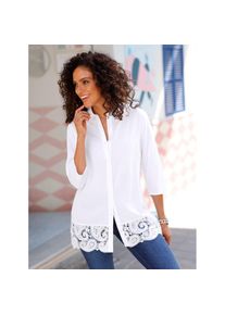 Inspirationen, Unisex, Spitzenbluse, ecru, 36, reine Viskose