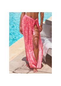 s.Oliver, Unisex, s.Oliver Wickelrock mit Alloverprint, Midirock, Strandrock, rot bedruckt, 38, In Midi-L&auml;nge