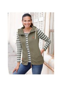 Casual Looks , Shirtweste , grün , reine Baumwolle