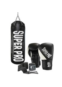 Super Pro , Boxsack »SET Water Air Bag«, (Set, mit Bandagen-mit Boxhandschuhen) , schwarz