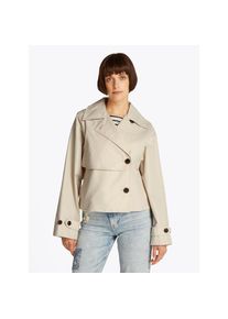 Tommy Jeans , Kurzjacke »TJW SHORT TRENCH JACKET«, mit kurzem Schnitt, mit Eingrifftaschen , beige , Trenchjacke von Tommy Jeans