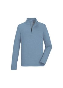 Killtec , Langarmshirt »KSW 185 BYS LS SHRT« , blau , Kids Funktionsshirt mit Stehkragen