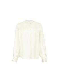 s.Oliver BLACK LABEL, Unisex, s.Oliver BLACK LABEL Satinbluse mit Manschette an &Auml;rmel, ecru, 46, Bluse von s.Oliver BLACK LABEL