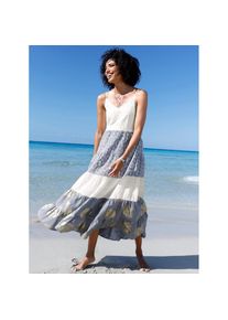 Heine , Abendkleid »Kleid« , beige , gewebte Qualität