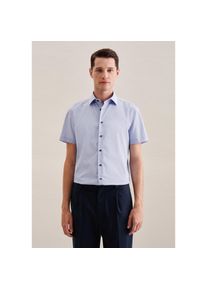 Seidensticker , Businesshemd »Slim« Slim Kurzarm Kentkragen Uni , blau , Passform: Slim