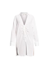 Roxy , Strandkleid »Sun And Limonade« , weiss , Stoff: Baumwolldoppelgewebe [102 g/m2]