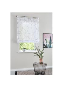 Raffrollo »Fulda« mit Schlaufen Transparent, Voile, Polyester , grau , my home , Obermaterial: 100% Polyester