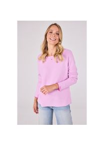 LIEBLINGSSTÜCK Lieblingsstück , Rundhalspullover »BiancaEP«, mit Stickerei am Ärmel , rosa , Schlichter Pullover mit Strukturmuster von Lieblingsstück