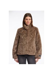 Rino & Pelle Rino & Pelle, Unisex, Kurzjacke &raquo;KION&laquo; ohne Kapuze in Fell-Optik, toffee, 42, Fellimitat-Jacke von RINO & PELLE