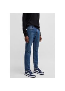 Hugo Blue, Herren, HUGO Blue Slim-fit-Jeans &raquo;Ash&laquo; mit Stone-washed-Finish, navy419, 36, L&auml;nge 30, Slim-Fit Jeans f&uuml;r eine betonte Figur und schlanke 