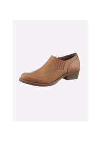 Andrea Conti , Damen , Stiefelette , braun , aus Rind-Nappaleder