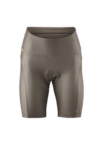 Gonso , Damen , Fahrradhose &raquo;Essential Shorts Soft Touch W&laquo; Bewegungselastisch, pflegeleicht , grau , Enganliegende Passform