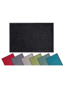 Fussmatte »Clean & Walk« rechteckig 7 mm Höhe Schmutzfangmatte, Türmatte, In- und Outdoor, Teppich, Läufer, waschbar , schwarz , my home ,...