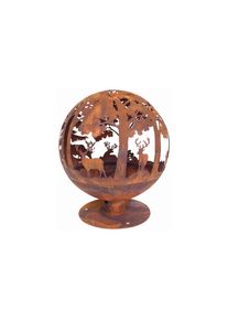 Esschert Design , Feuerschale »Feuerball Hirsch« , braun