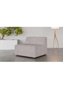 Sessel »Bequemer Sessel Cavan, Masse B/T/H: 90/90/72 cm« ohne Armlehne, mit Wellenunterfederung, auch in Bouclé , grau , Inosign