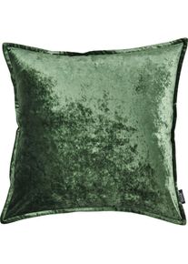 done., done. Dekokissen &raquo;Glam&laquo; unifarben, Reissverschluss, Kissenh&uuml;le ohne F&uuml;llung, 1 St&uuml;ck, khaki, unifarben, Polyester, 1 Stk.