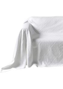 Tagesdecke , weiss , 100% Baumwolle