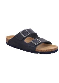 Rohde , Pantolette »Grado« , Sommerschuh, Schlappen, Poolslides, ergonomisch geformtes Fussbett , blau , Pantolette im klassischen Stil