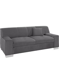 2-Sitzer »Bero, elegant und zeitlos, flache Armlehnen« fester Sitzkomfort , schwarz , DOMO collection