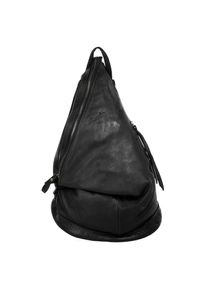 Samantha Look , Damen , Cityrucksack echt Leder, Made in Italy , schwarz , Höhe 30 cm x Breite 25 cm x Tiefe 10 cm