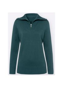 Classic Basics , Troyer »Pullover« , grün , mit Troyerkragen