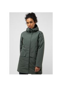 Jack Wolfskin, Unisex, Funktionsmantel &raquo;TEMPELHOF COAT W&laquo;, slate, gr&uuml;n, M (38/40), Leicht isolierender Regenmantel