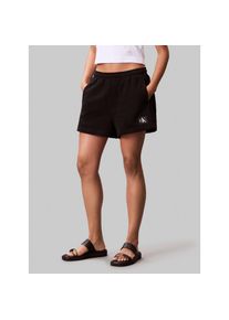 Calvin Klein Jeans , Sweatshorts »A - FRNCH TRRY BDG L« Mit elastischem Bund , schwarz , Sweatshorts von Calvin Klein Jeans Womanswear