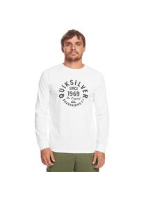 Quiksilver , Langarmshirt »Circled Script« , weiss , Stoff: Baumwoll-Jersey-Stoff [160 g/m2]