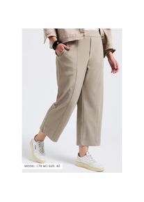 Street One, Unisex, Street One 7/8-Hose mit Taschen und Gummizug, buff grau, 38, L&auml;nge 26, Twill-Hose von Street One