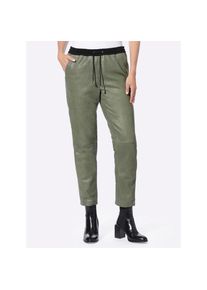 Heine , Lederhose , grün , Normale Leibhöhe